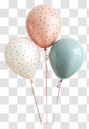 Party Balloons - Polka Dot Party Balloons Transparent PNG