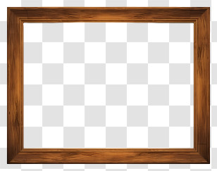 Wooden Frame - Simple Wooden Picture Frame Transparent PNG