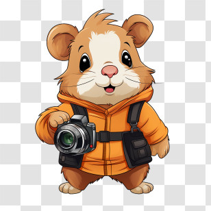 Guinea Pig
 - Cartoon Hamster Carrying A Camera Transparent PNG