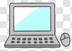 Icon - Simple Laptop And Mouse Illustration Transparent PNG