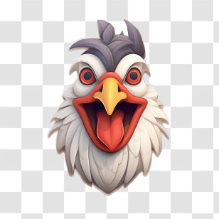 Rooster - Rooster Head Cartoon Illustration Transparent PNG