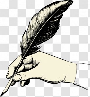 Feather Paper Quill Pen Clip Art - Arm Transparent PNG