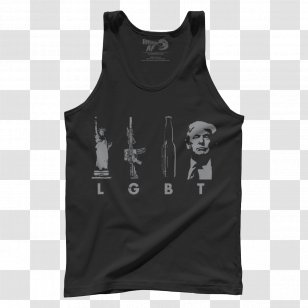 T-shirt United States LGBT Sleeveless Shirt Top - Watercolor Transparent PNG