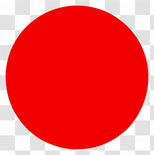 Red Circle - Simple Red Circle Flag Representation Transparent PNG