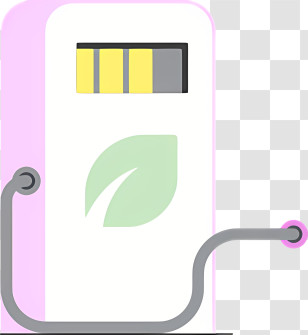 Gas Pump - Eco-Friendly Charging Station Transparent PNG
