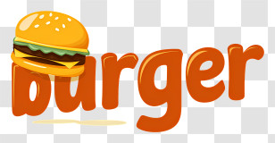 Burger Restaurant Logo - Playful Burger Logo Transparent PNG