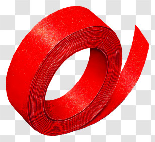 Red Tape - Red Adhesive Tape Roll Transparent PNG