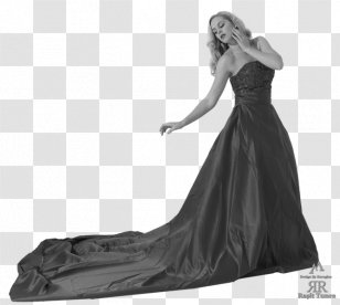 Fashion Versace Croquis Dress Sketch - Figurine - White Board Transparent PNG