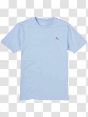 T-shirt Collar Clothing Crew Neck - Baby Blue - Light Shirt Transparent PNG