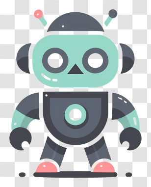 Cartoon - Cute Cartoon Robot Transparent PNG