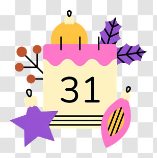 Calendar - Decorative Calendar For New Year Transparent PNG