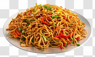 Chow Mein - Flavorful Stir-fried Noodles With Vegetables Transparent PNG