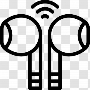 Airpods - Wireless Earphones Icon Transparent PNG