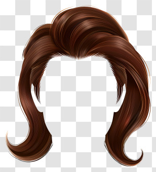 Man Hairstyle - Brown Styled Hair Illustration Transparent PNG