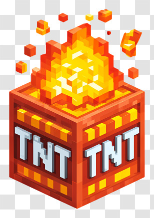 Minecraft Tnt - Explosive TNT Block Transparent PNG