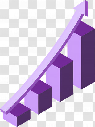 Trend - Growing Bar Chart With Arrow Transparent PNG