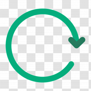 Circular Arrow - Green Refresh Icon Transparent PNG