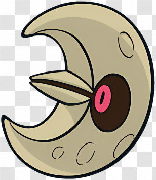 Lunatone - Crescent Moon Shape In Celestial Design Transparent PNG