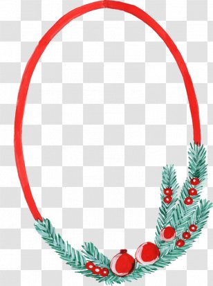 Christmas Ornament Picture Frames Decoration - Holiday - Watercolor Frame Transparent PNG