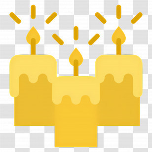 Candle Lighting - Yellow Candles Transparent PNG