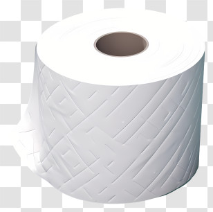 Flat Toilet Tissue - White Toilet Paper Roll For Hygiene Transparent PNG