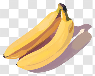 Bananas - Realistic Banana Illustration Transparent PNG