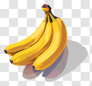 Bananas - Cluster Of Yellow Bananas Transparent PNG
