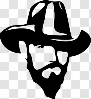Cowboy Silhouette Drawing Clip Art - Hat Transparent PNG