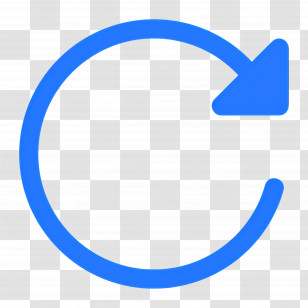 Circle Arrow - Blue Reload Symbol Icon Transparent PNG