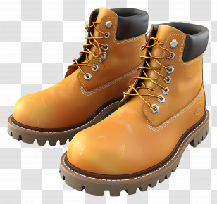 Work Boots - Durable Brown Boots For Outdoor Adventures Transparent PNG