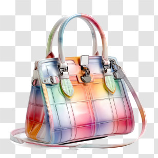Handbag Day - Colorful Handbag With Gradient Design Transparent PNG