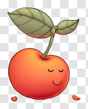 Animated Nike Shoe - Happy Cherry With Leaf Transparent PNG