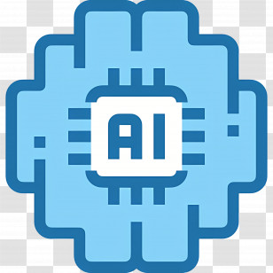 Artificial Intelligence - AI Chip Icon Transparent PNG