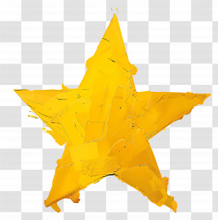 Yellow Star - Yellow Star Shape Transparent PNG