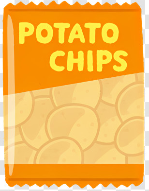 Potato Chips Bag - Potato Chips Bag Illustration Transparent PNG