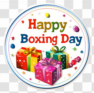 Happy Boxing Day - Boxing Day Gifts Transparent PNG