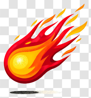 Fireball - Fiery Fireball Illustration Transparent PNG