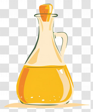 Cooking Oil - Glass Bottle Of Oil Transparent PNG