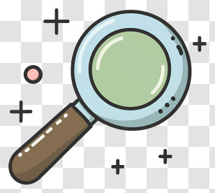 Magnifying Glass - Cartoon Magnifying Glass Illustration Transparent PNG