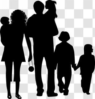Family Silhouette Clip Art - Nuclear Transparent PNG