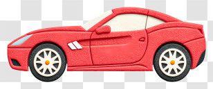 Red Sports Car - Red Sports Car Transparent PNG