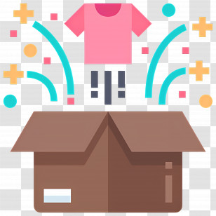 Clothes Box - Exciting Clothing Box Unboxing Transparent PNG