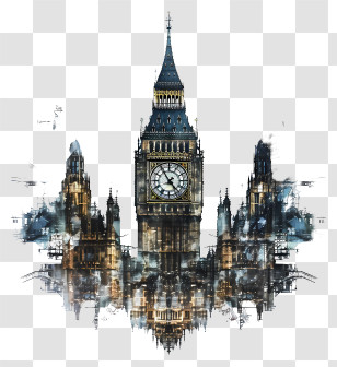 Big Ben - Big Ben Watercolor Illustration Transparent PNG
