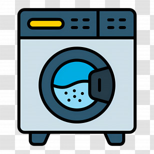 Clothes Washer - Cartoon Washing Machine Illustration Transparent PNG