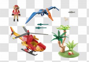 playmobil explorer vehicle with stegosaurus