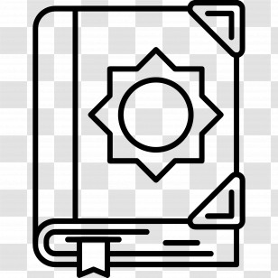 Quran - Book With Sun Symbol On Cover Transparent PNG