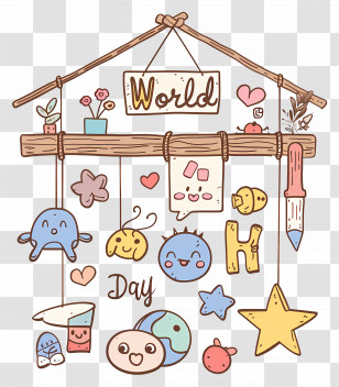 World Emoji Day - Cute Doodles For World Day Transparent PNG