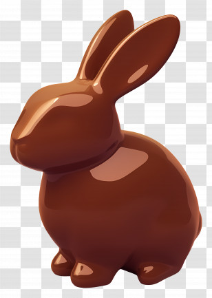 Chocolate Bunny - Delicious Chocolate Bunny Transparent PNG