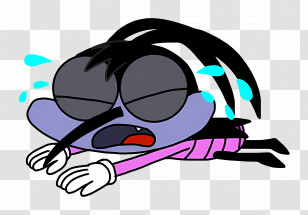 Oggy And The Cockroaches - Crying Cartoon Insect Transparent PNG