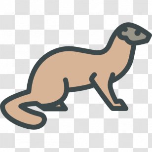 Stoat Ferret Long-tailed Weasel Clip Art - Terrestrial Animal Transparent PNG